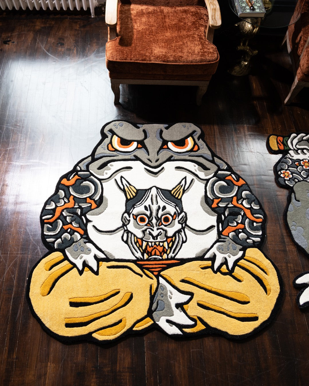 Kaeru Ronin Rug - Japanese Ronin Decor – Inked Rugs