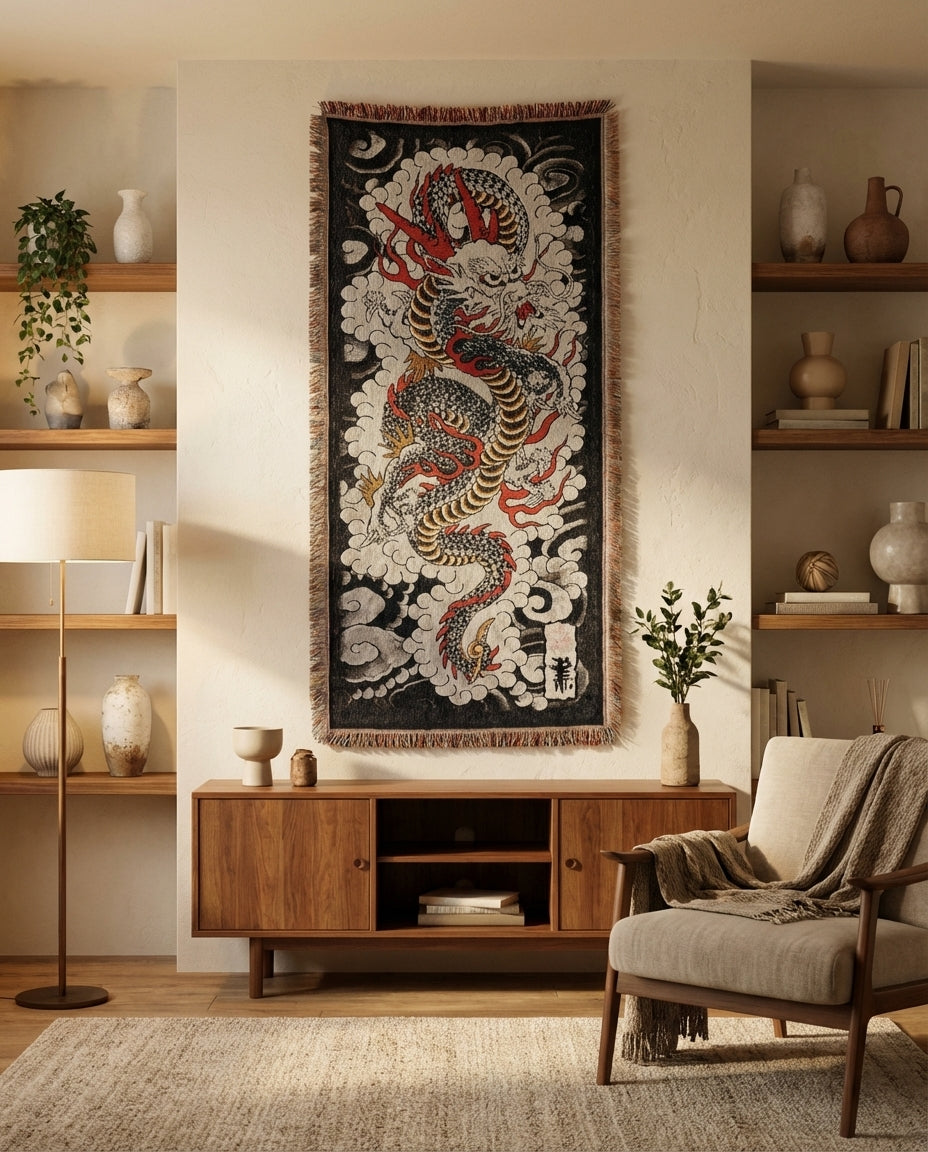 Japanese Dragon Tapestry
