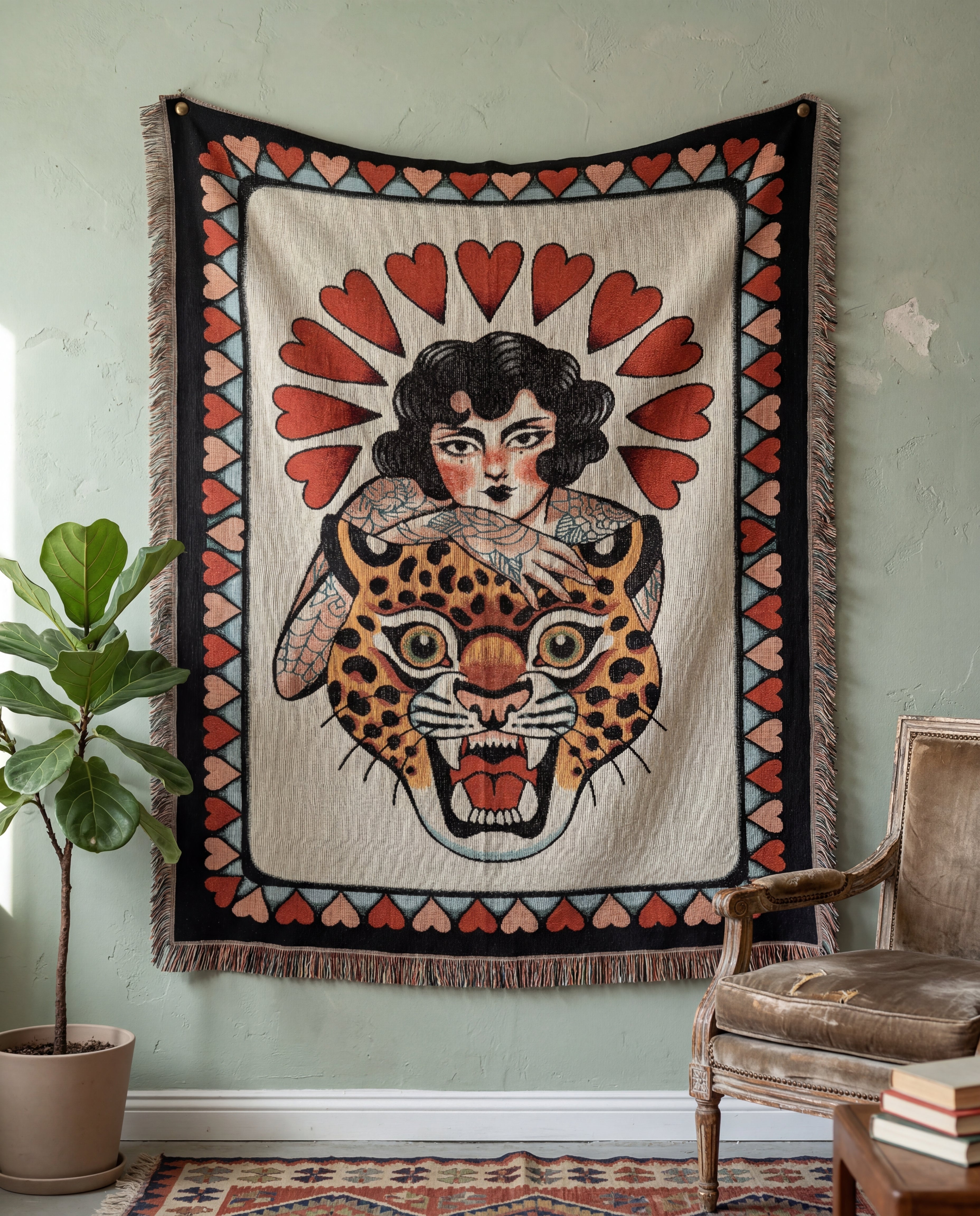 Lady Leopard Tapestry