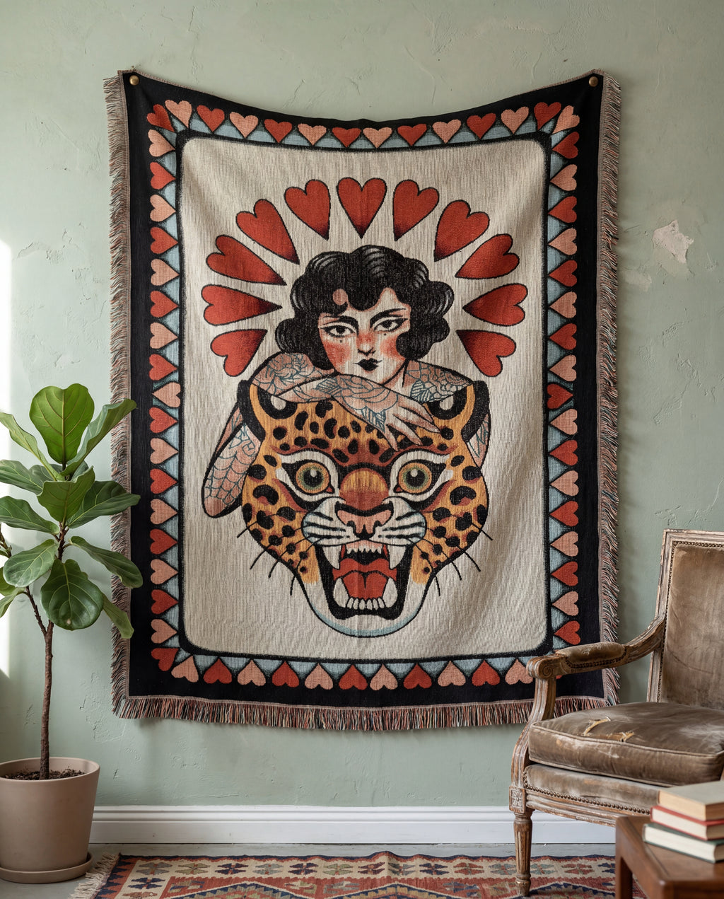 Lady Leopard Tapestry