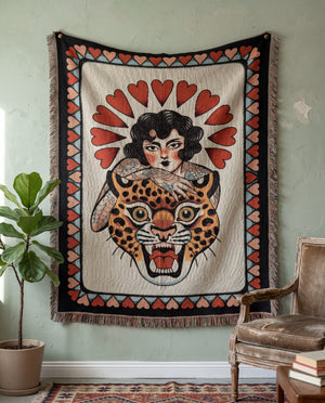 Lady Leopard Tapestry