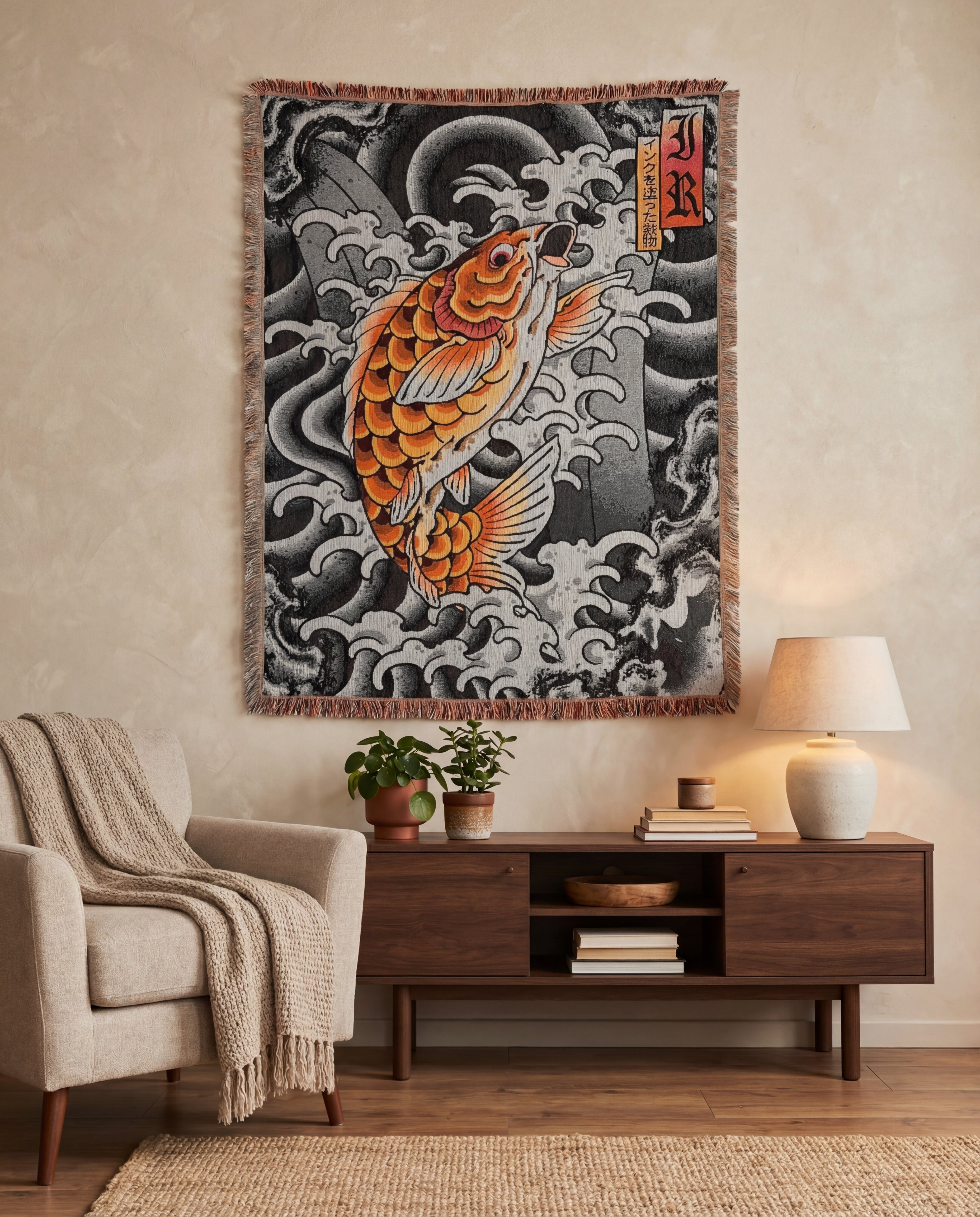 Koi Fish Tapestry