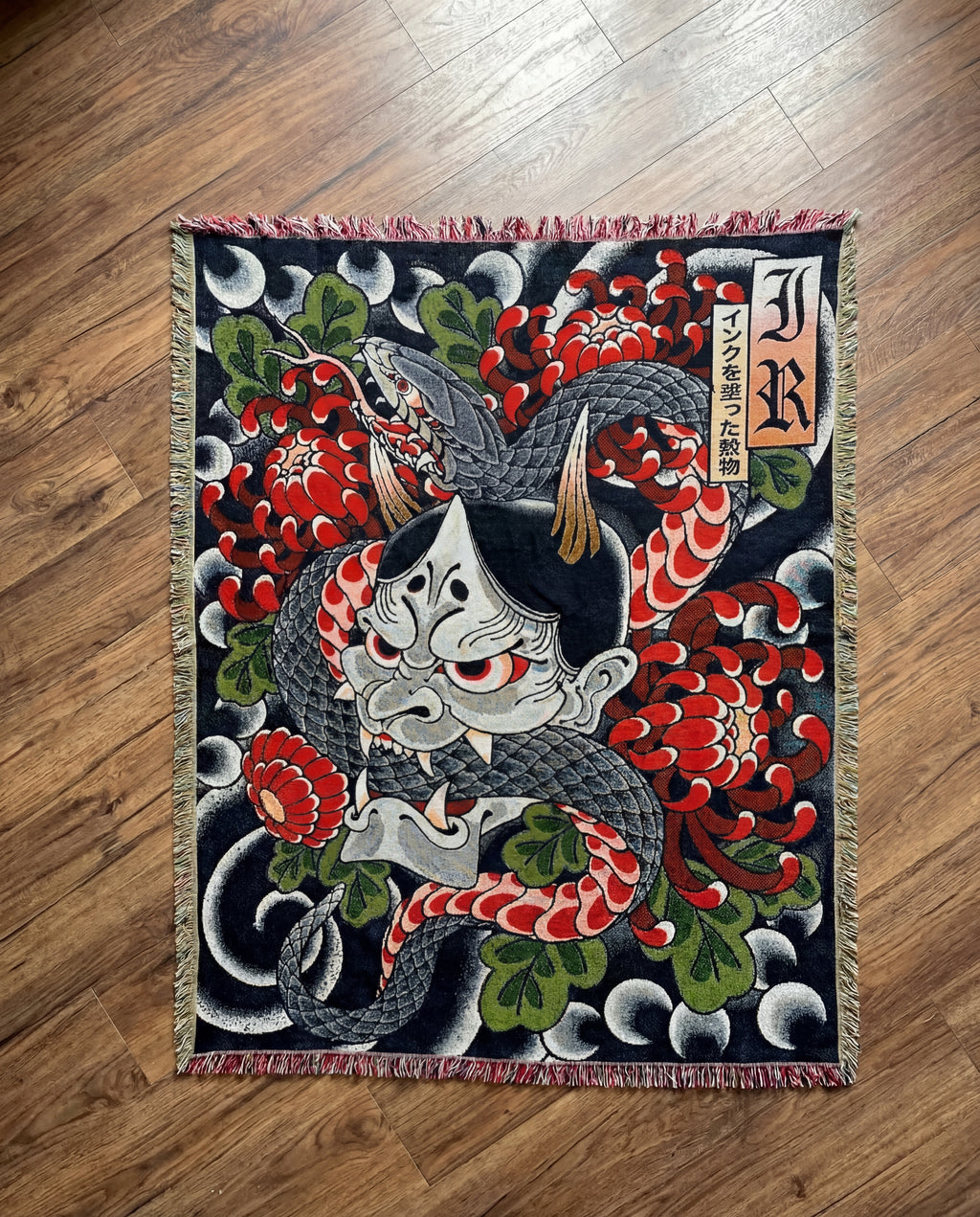 Hannya Snake Tapestry