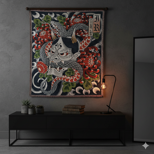 Hannya Snake Tapestry
