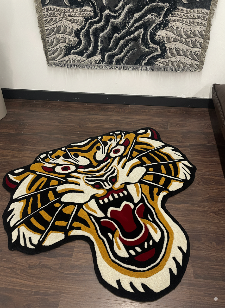 Tiger Head – Inked Rugs