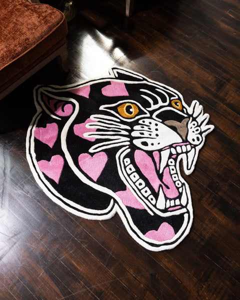 MR-069 Rug Miyoshi ラグ・カーペット \"PANTHER 140×200 Rug Tufted Hand KANADEMONO × RUG MIYOSHI RUG ラグ・カーペット