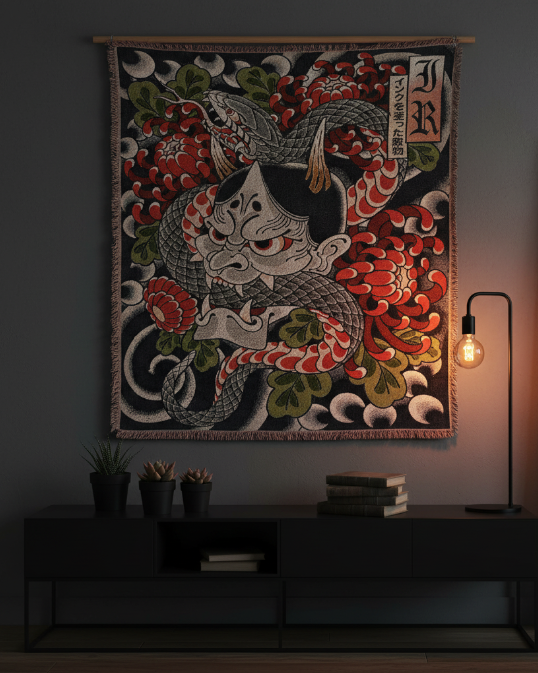 Hannya Snake Tapestry