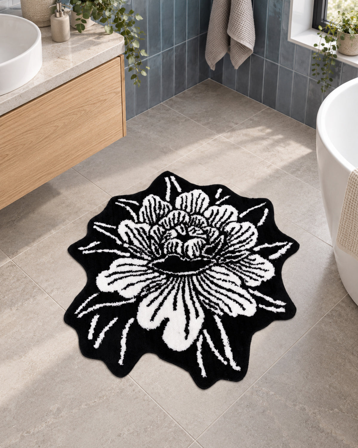 Peony Bath Mat